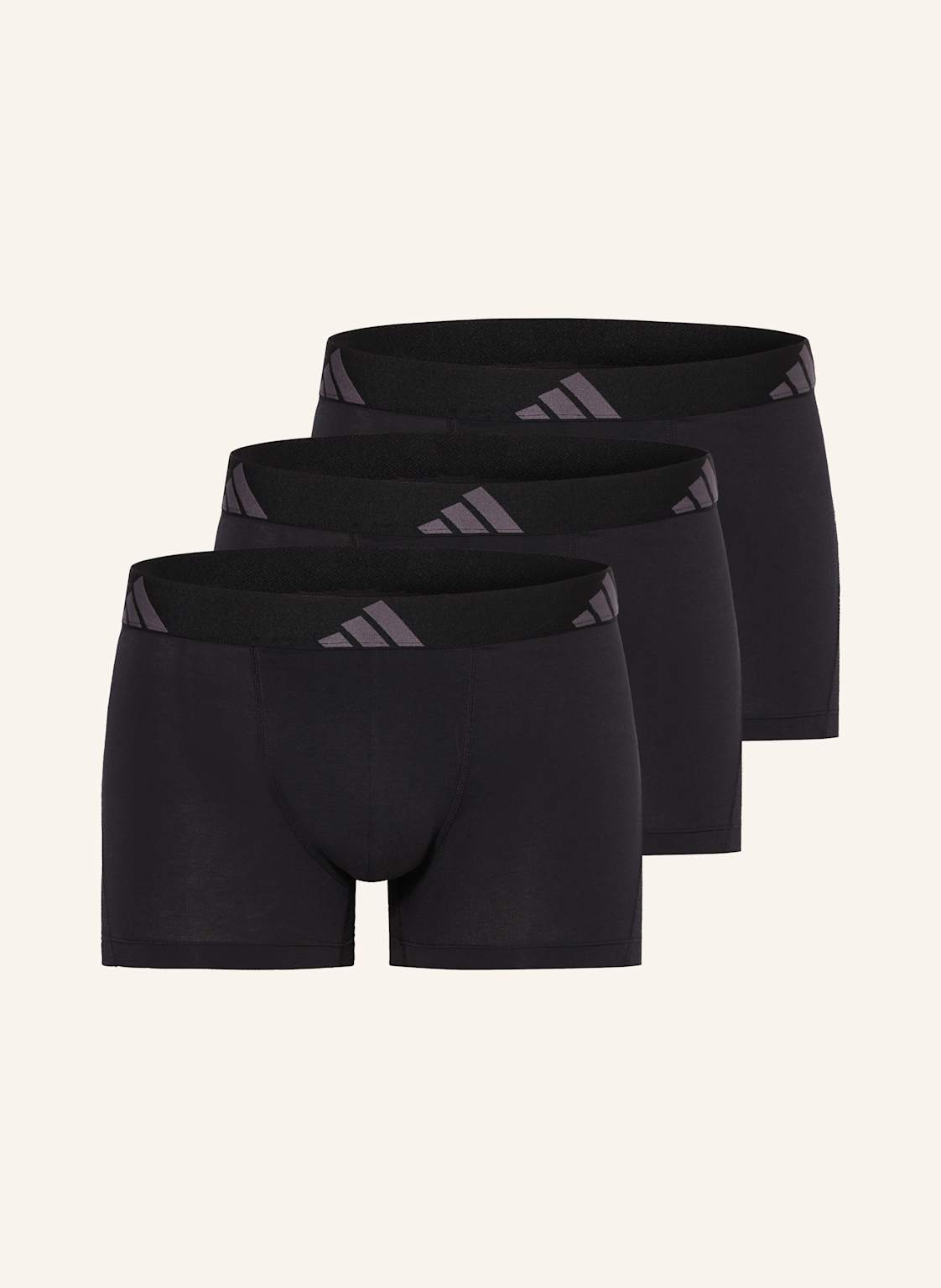 Adidas Bokserki Active Flex Cotton, 3 Szt. schwarz