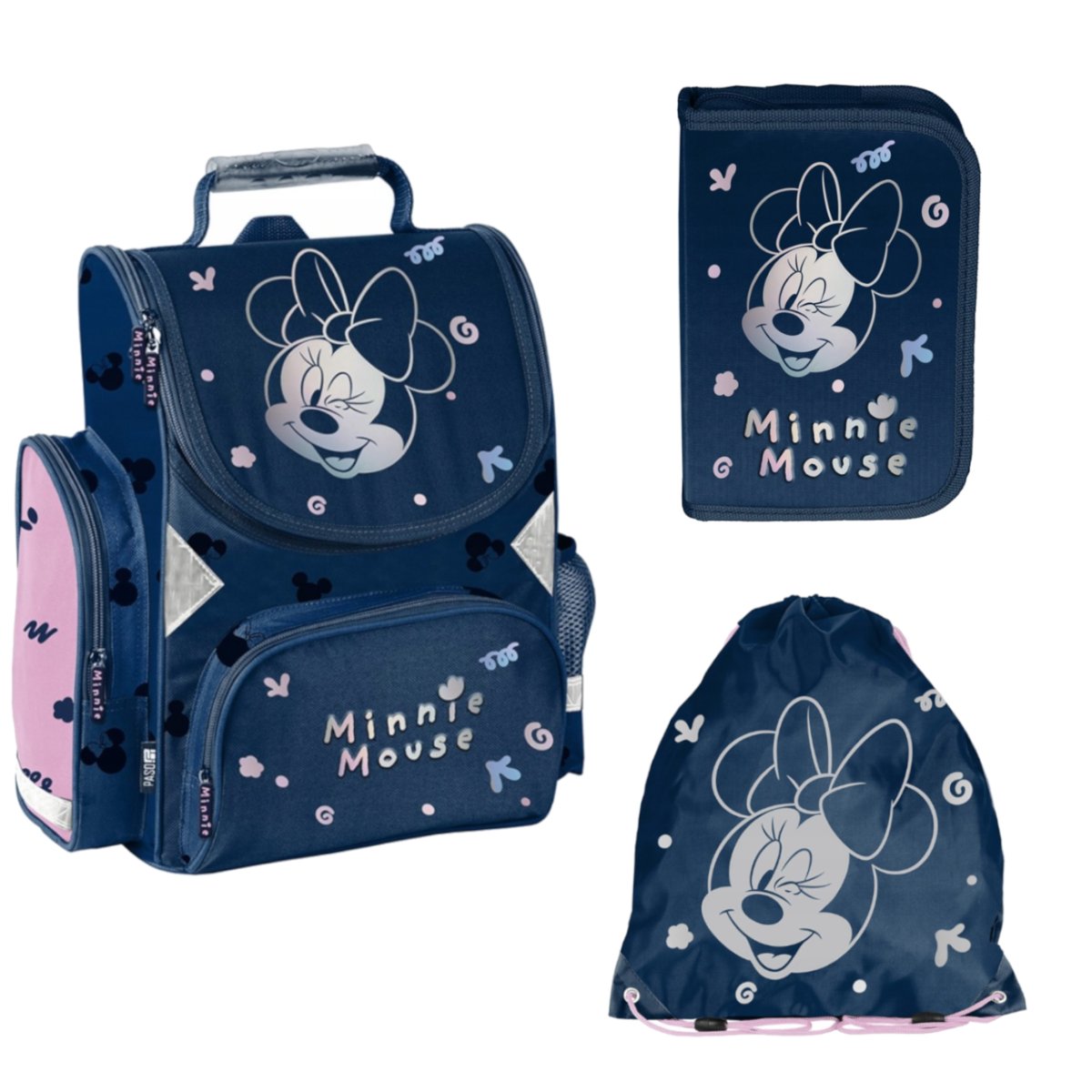ZESTAW SZKOLNY 3-ELEMENTÓW MINNIE MOUSE MYSZKA DM25EE PASO