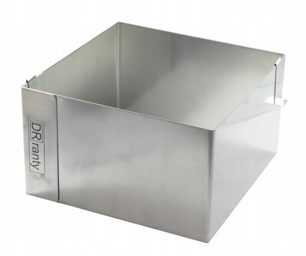 RANT FORMA DO PIECZENIA TORTU CIASTA DOROSIOWE RANTY KWADRAT 20x20 H12