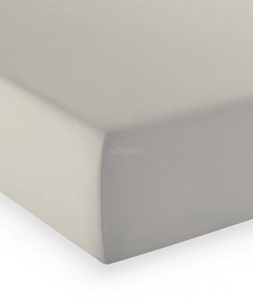 Prześcieradło 150x200 FLEURESSE Jersey Comfort Porzellan bawełna egipska LYCRA elastyczne premium