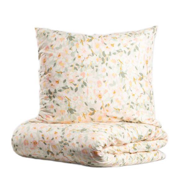 Pościel GEA z mikrofibry w liście i kwiaty 220x200 + 2*70x80 cm 740480