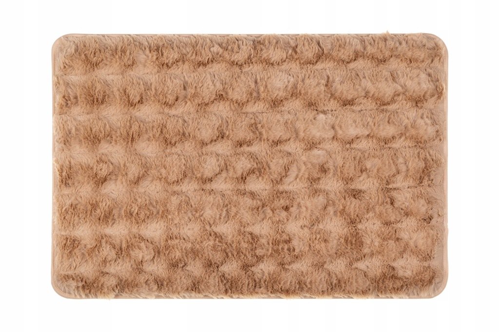 Dywan futrzany 60 x 90 cm beżowy