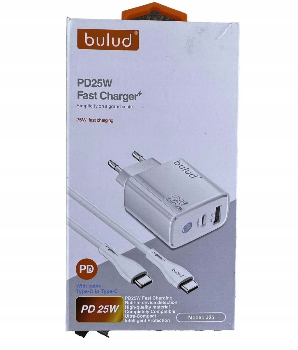 Szybka ładowarka 25W USB QC i USB C PD + kabel USBC Iphone, Samsung i inne