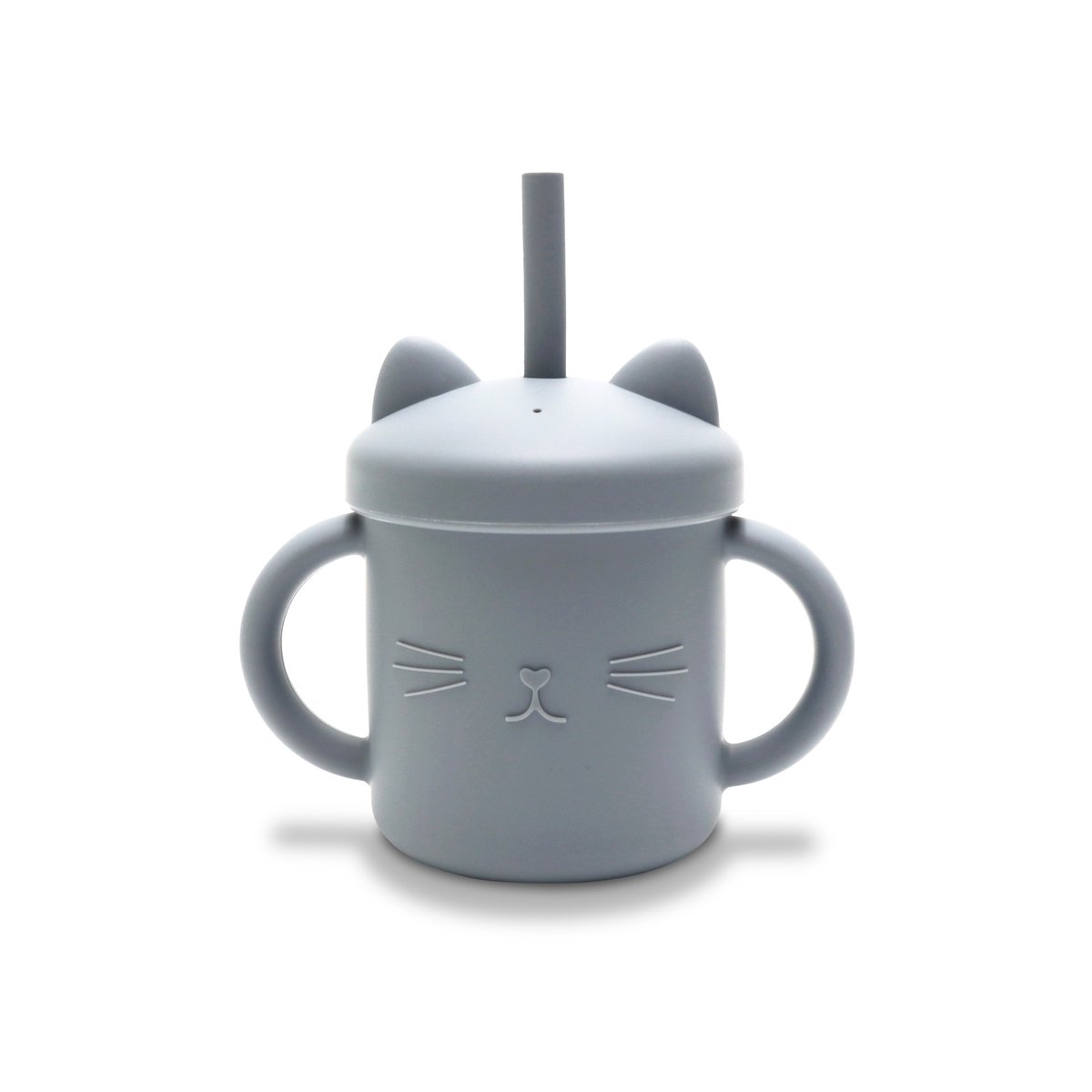 LORELLI CUP - KUBEK SILIKONOWY ZE SŁOMKĄ GREY