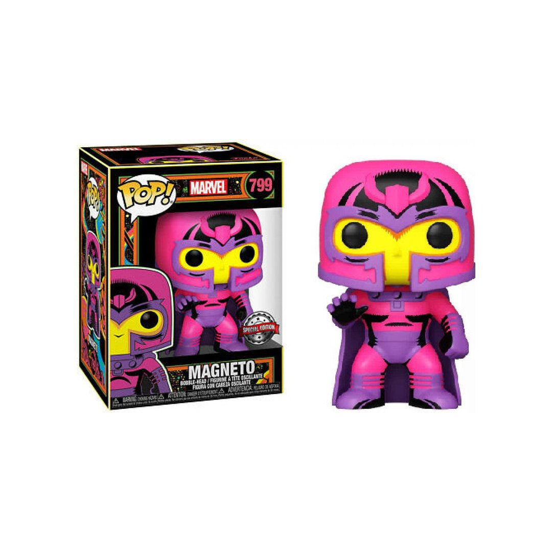 Funko Pop Marvel: Black Light- Magneto Special Editiom (799)