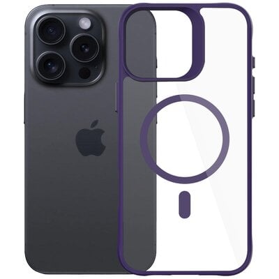 Etui 3MK Satin Guardx MagCase do Apple iPhone 16 Pro Przezroczysto-fioletowy