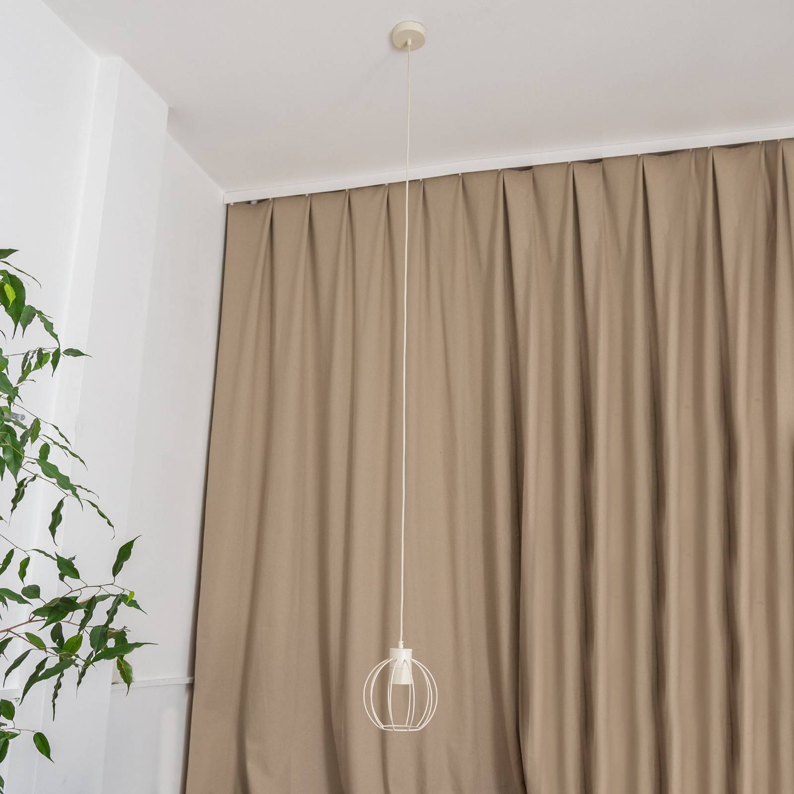 Lampa wisząca STARLIGHT HELAM, kremowy / amber, salon / jadalnia, metal