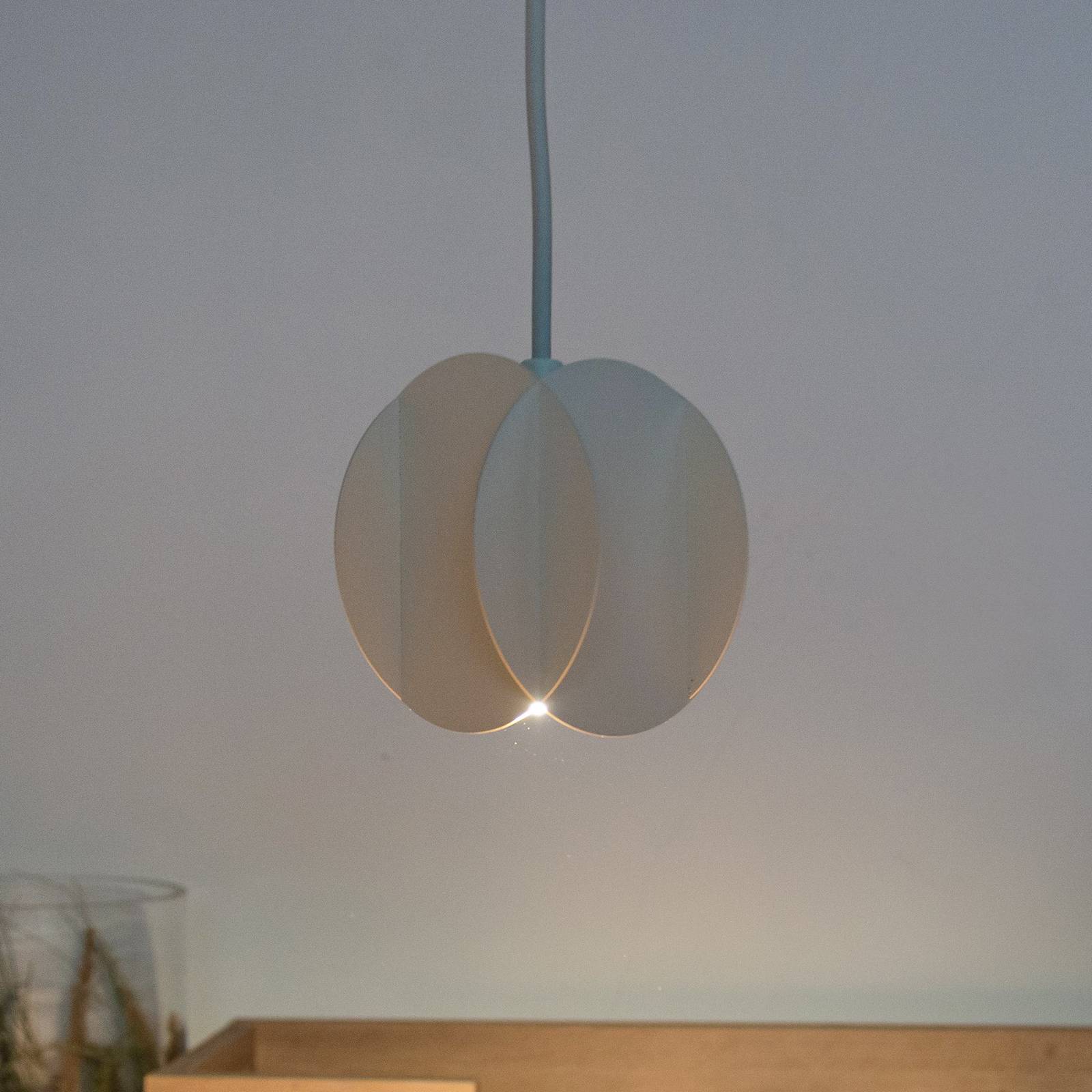 Lampa wisząca GAMBIT HELAM, kremowy / amber, salon / jadalnia, metal, nowoczesny