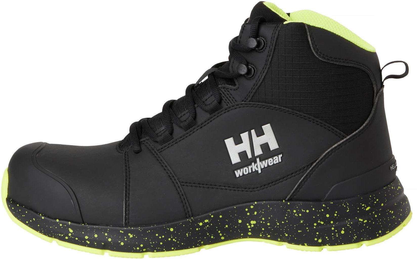 Shoes HELLY HANSEN Barcode MXR Mid S3S, black/yellow 43