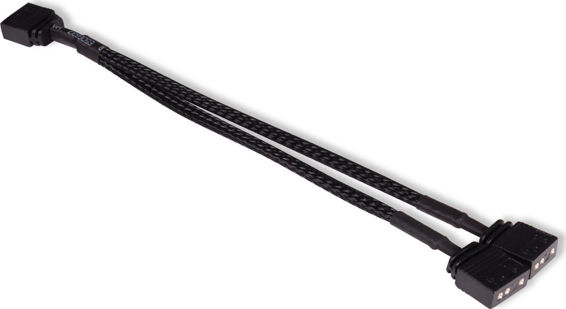 Alphacool Alphacool Y-Splitter aRGB 3-Pin auf 2x 3-Pin 15cm - schwarz 18704 18704