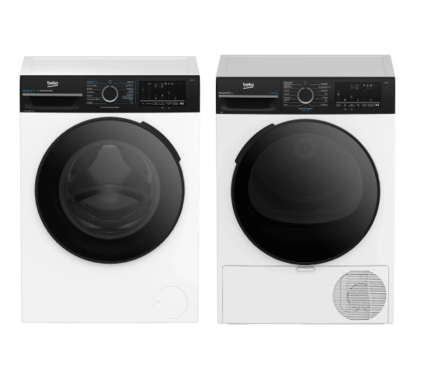 Beko pralka b300 BM3WFU47215WBDC EnergySpin Slim 7kg 1200obr/min + suszarka b300 BM3T47249WBDC Slim 47cm 7kg