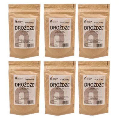 Naturalnie Zdrowe Drożdże piekarskie suche instant zestaw 6 x 100 g