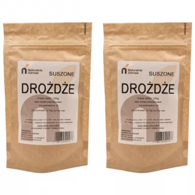 Naturalnie Zdrowe Drożdże piekarskie suche instant Zestaw 2 x 100 g