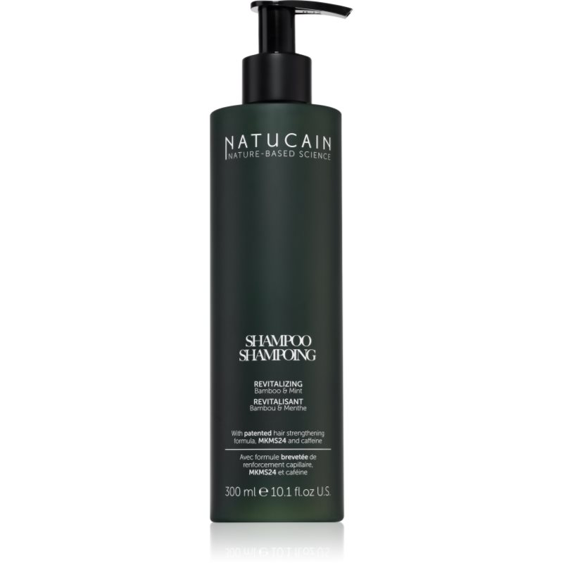 Natucain Naturalny szampon rewitalizujący dla silnego wzrostu włosów szampon przeciw wypadaniu włosów z kofeiną, bez siarczanów, wyprodukowano w Niemczech, 300 ml
