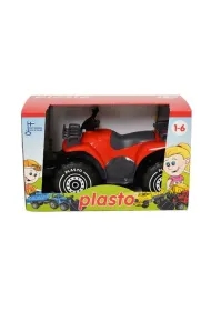Quad z pługiem w pudełku 30 cm, czerwony PLASTO