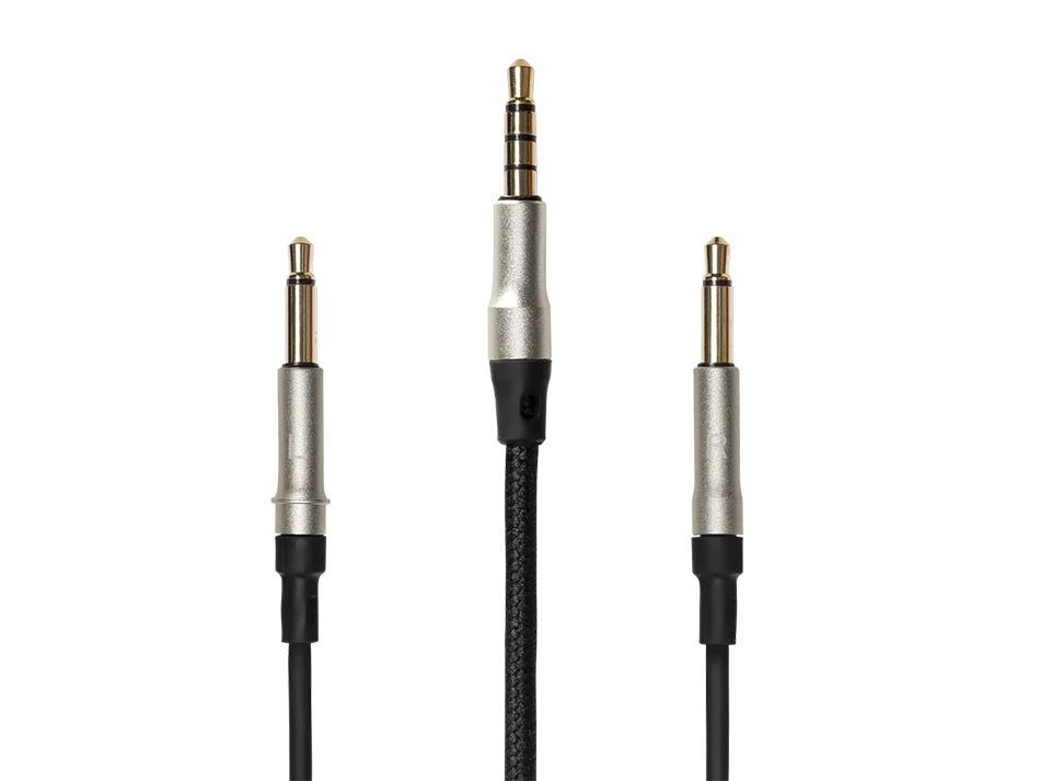 Meze Audio mono 3.5 mm - 3.5 mm (3 m) standard cable (czarny-srebrny)