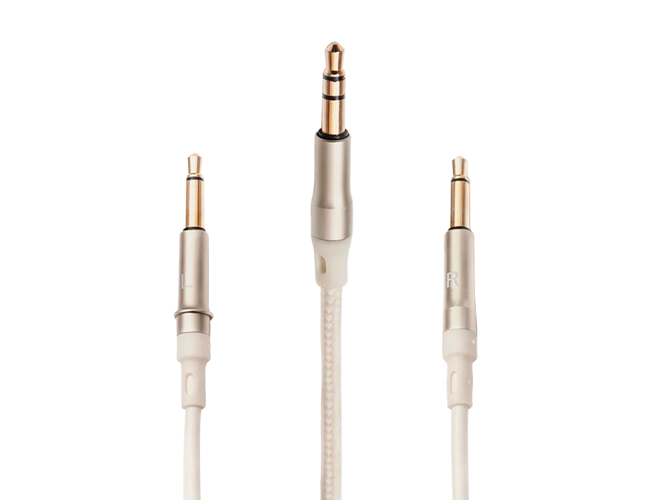 Meze Audio mono 3.5 mm - 3.5 mm (3 m) standard cable (biały-srebrny)