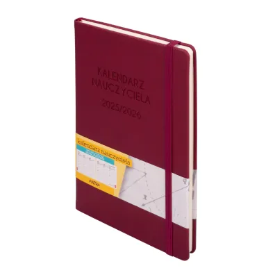 Kalendarz Nauczyciela 2025/2026 A5 TDW bordowy