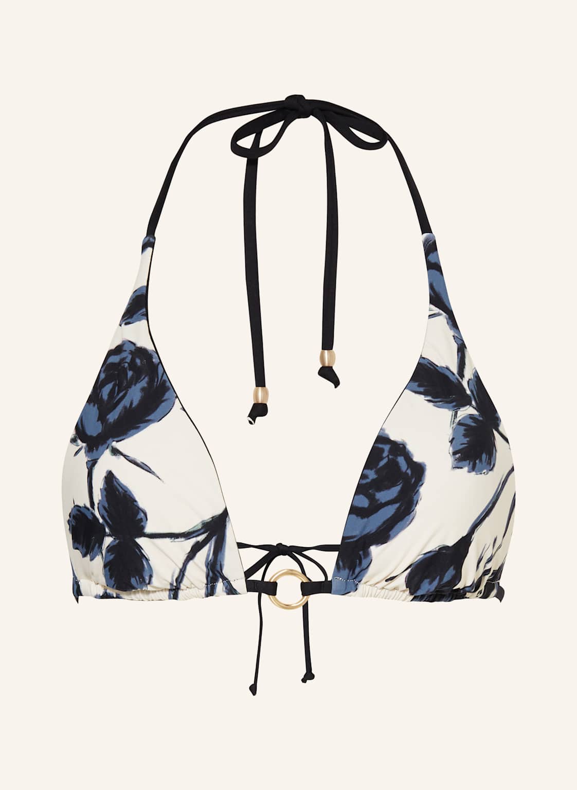 Seafolly Góra Od Bikini Trójkątnego Rococo Dwustronna schwarz