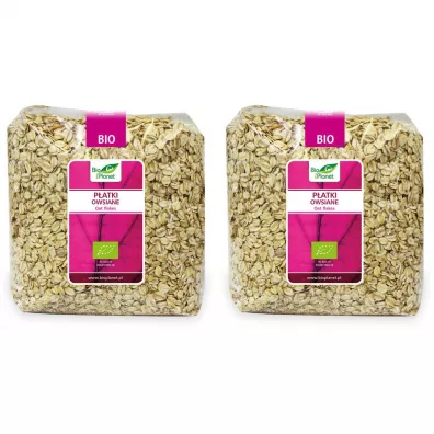 Bio Planet Płatki owsiane Zestaw 2 x 1 kg Bio