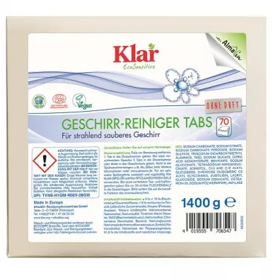 Klar EcoSensitive Tabletki do zmywarek eco 70 szt.