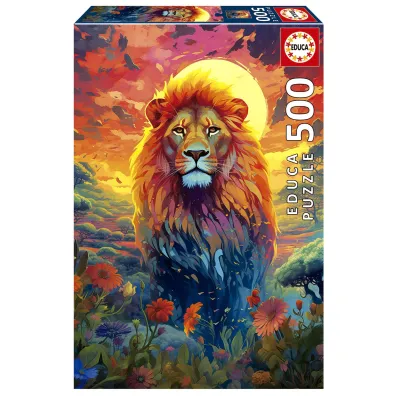 Puzzle 500 Majestatyczny lew Educa