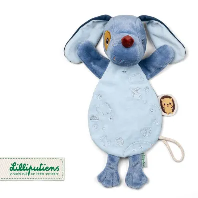 Przytulanka komforter pacynka świecąca w ciemności Piesek Jules 0 m+