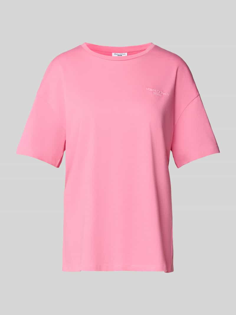 T-shirt z wyhaftowanym logo