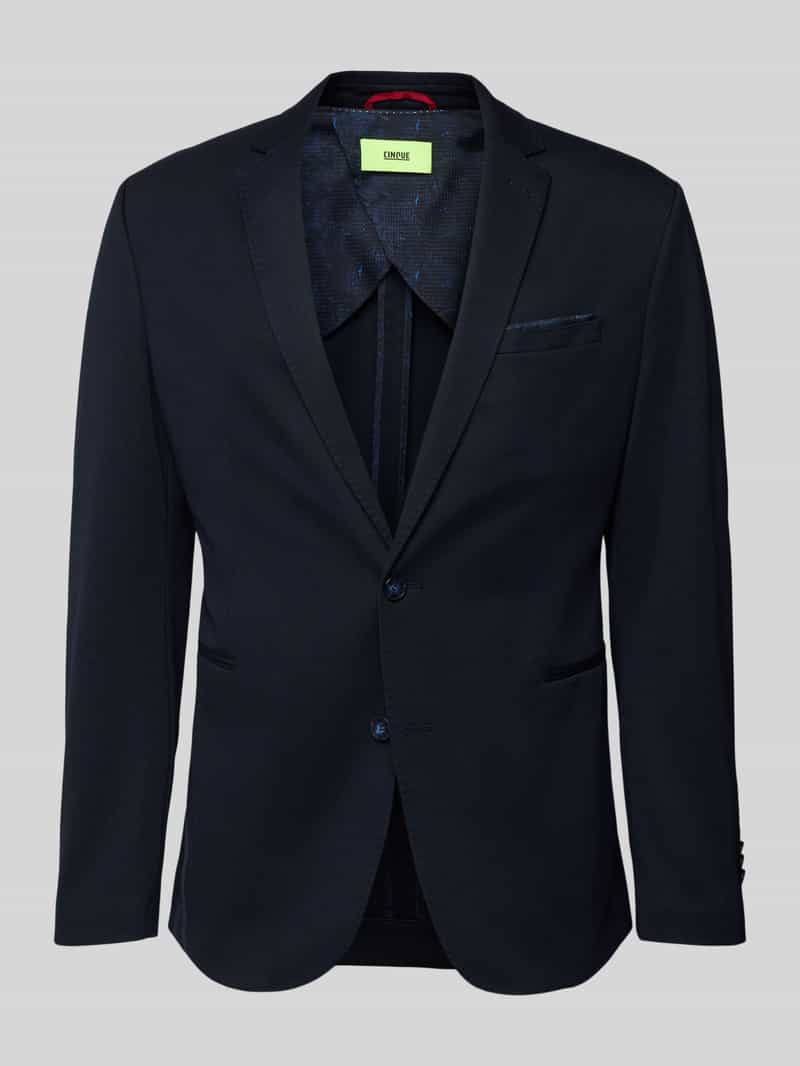 Marynarka na dwa guziki o kroju slim fit z lamowanymi kieszeniami model ‘Data’