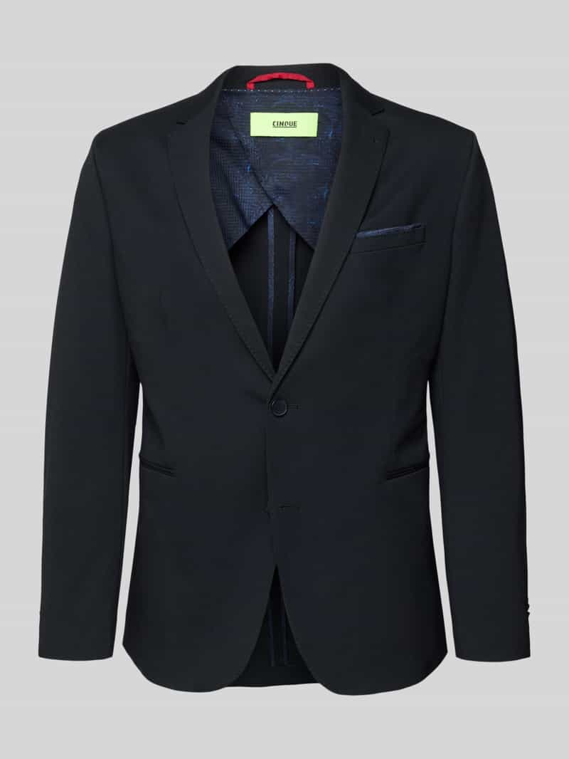 Marynarka na dwa guziki o kroju slim fit z lamowanymi kieszeniami model ‘Data’