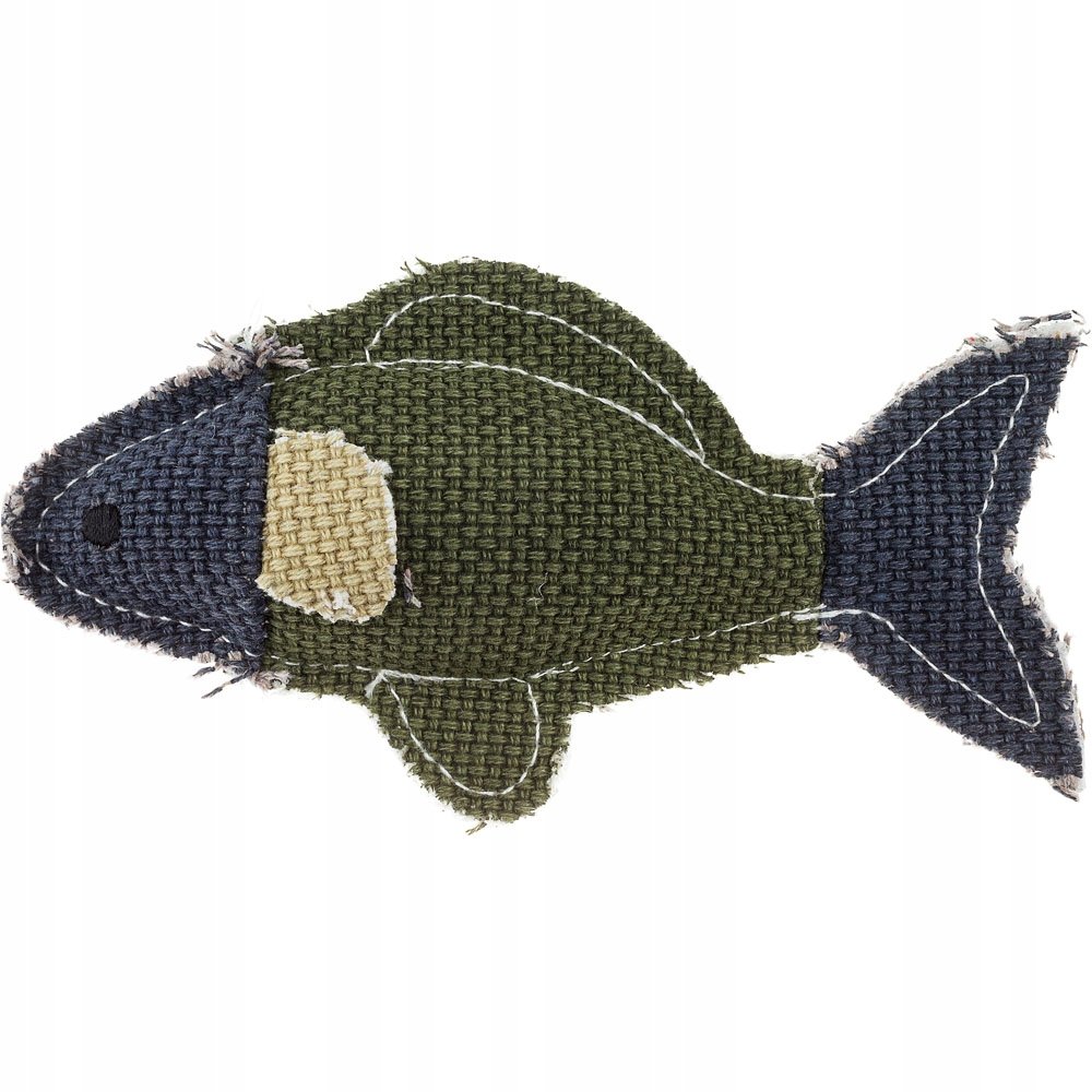 Zabawka dla psa jutowa piszcząca RYBKA Fish 16cm