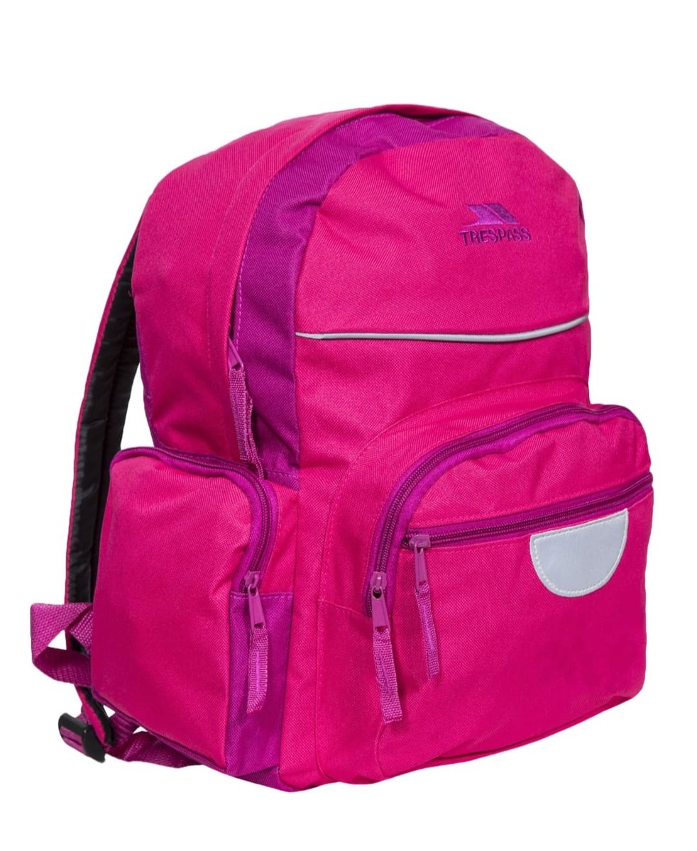 Plecak szkolny odblaskowy Trespass A4 różowy