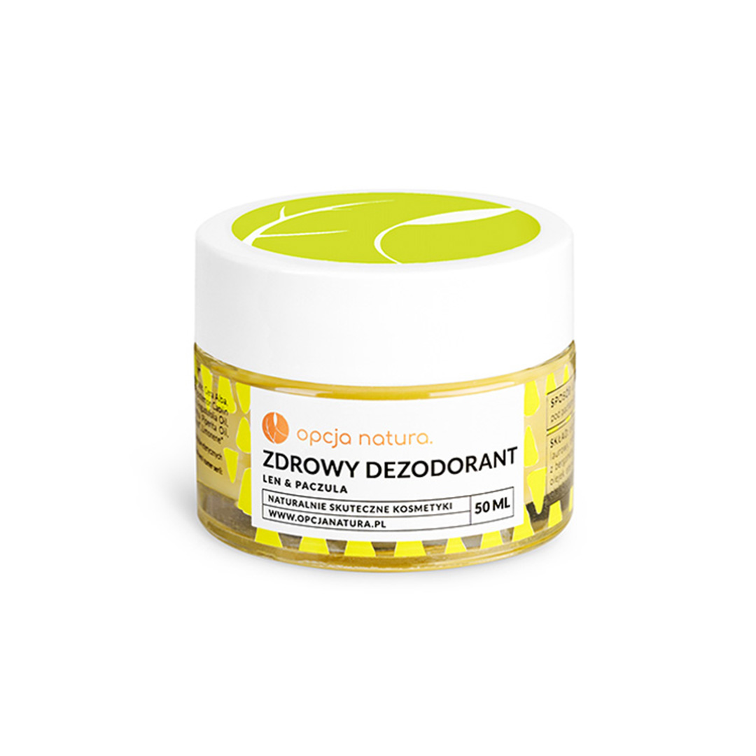 Zdrowy dezodorant len & paczula 50ml Opcja natura