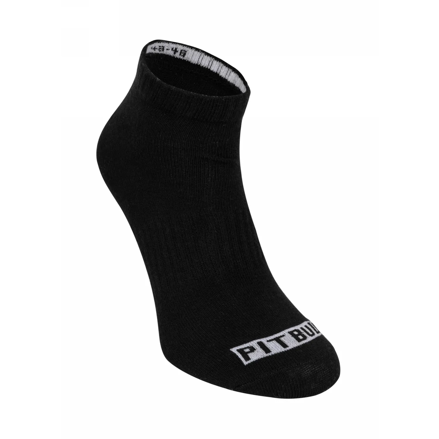 Skarpetki PITBULL Pad Pitbull cienkie (3-pak) - Czarne 35/38