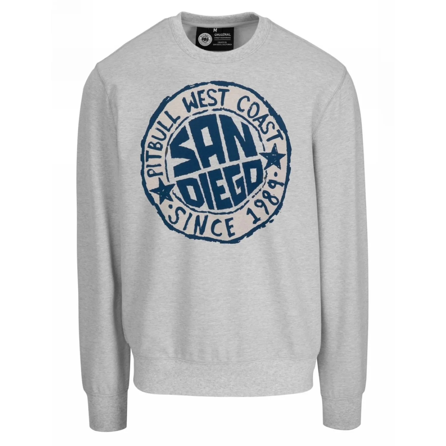 Bluza PITBULL Tricot Terry 280 San Diego Sun '25 - Szary Melanż S