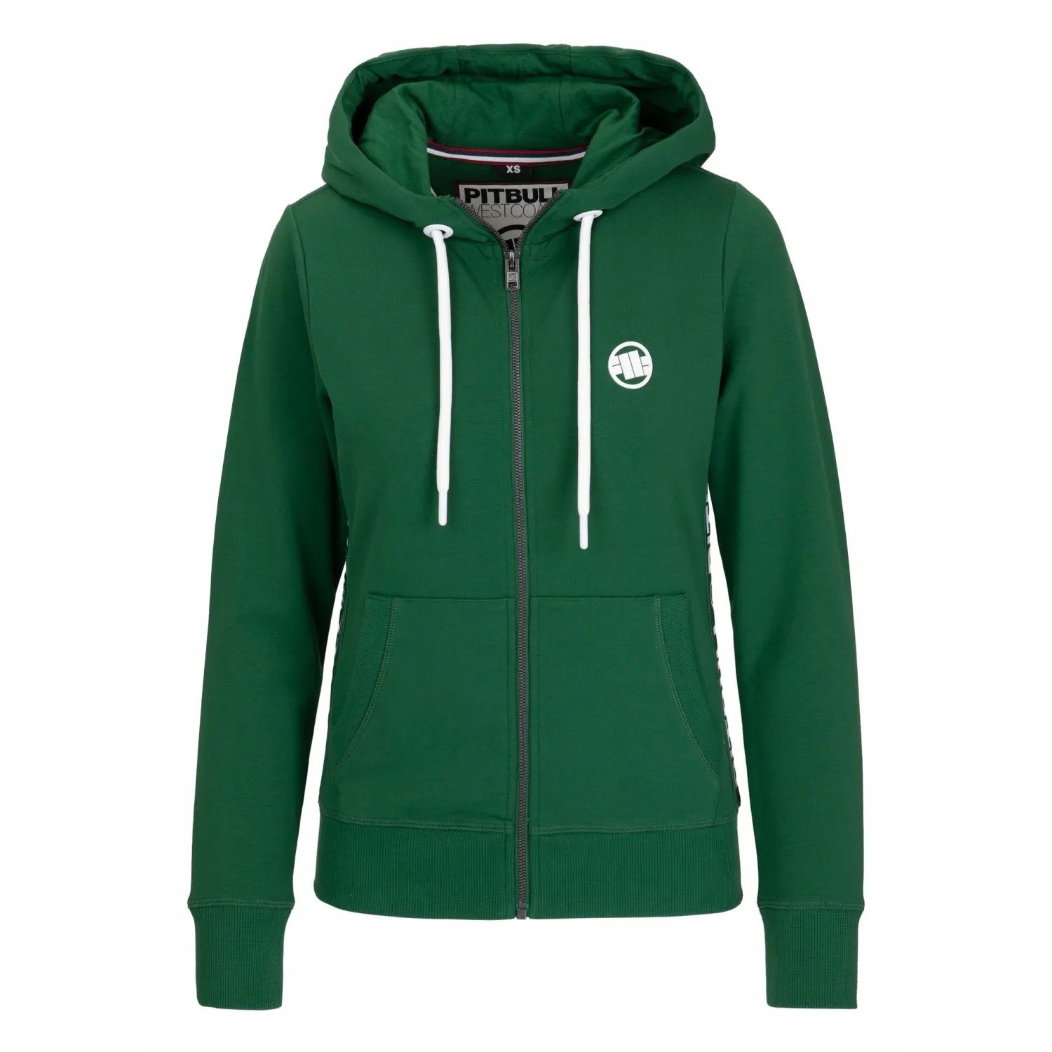 Bluza damska rozpinana PITBULL French Terry 330 La Deta '25 - Leaf Green M (36)