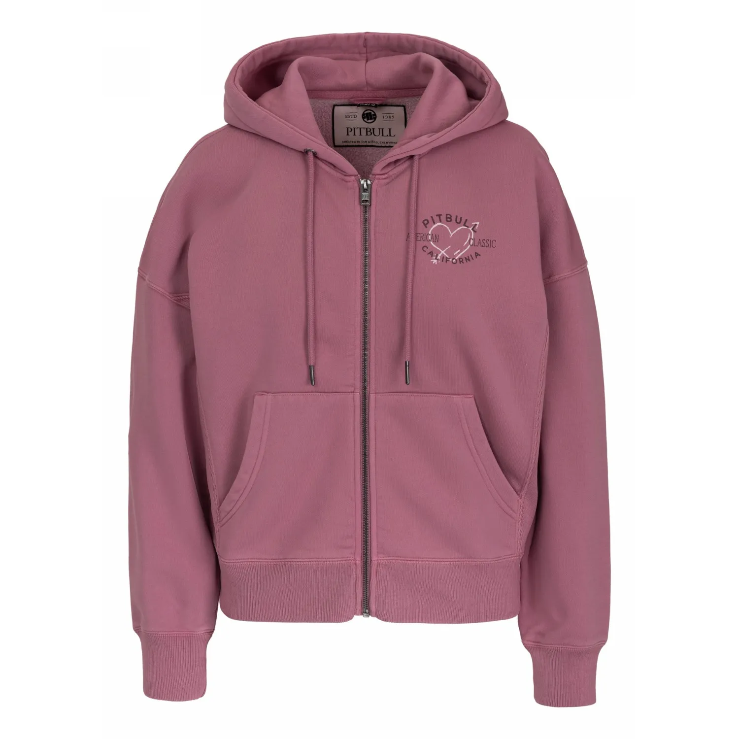 damska PITBULL Washed Manzanita Heart '25 - Różowa XS/S