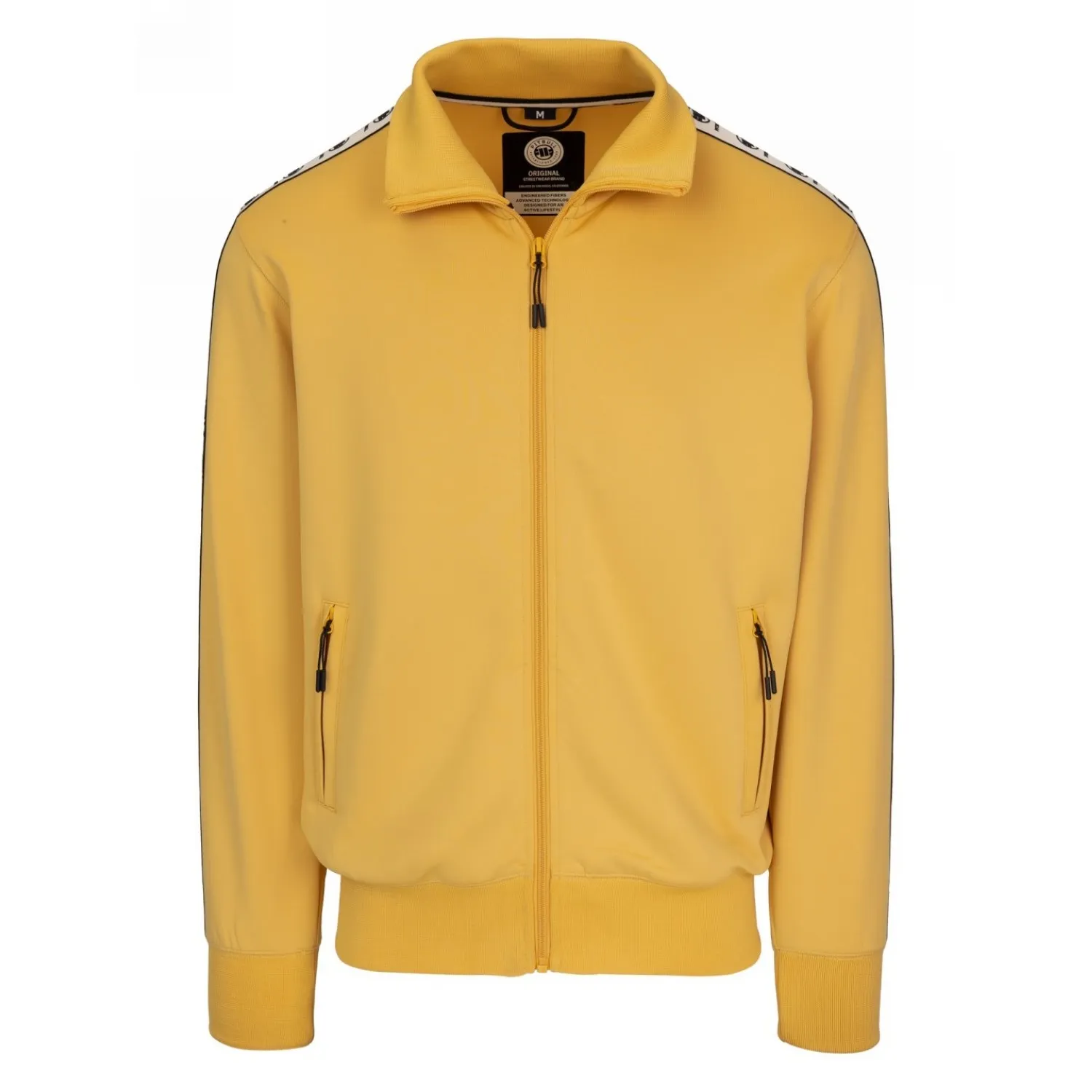 Bluza rozpinana PITBULL Oldschool Polly-Elastane Powers '25 - Żółta