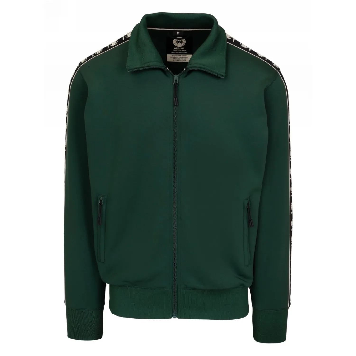 Bluza rozpinana PITBULL Oldschool Polly-Elastane Powers '25 - Butelkowa Zieleń XXL
