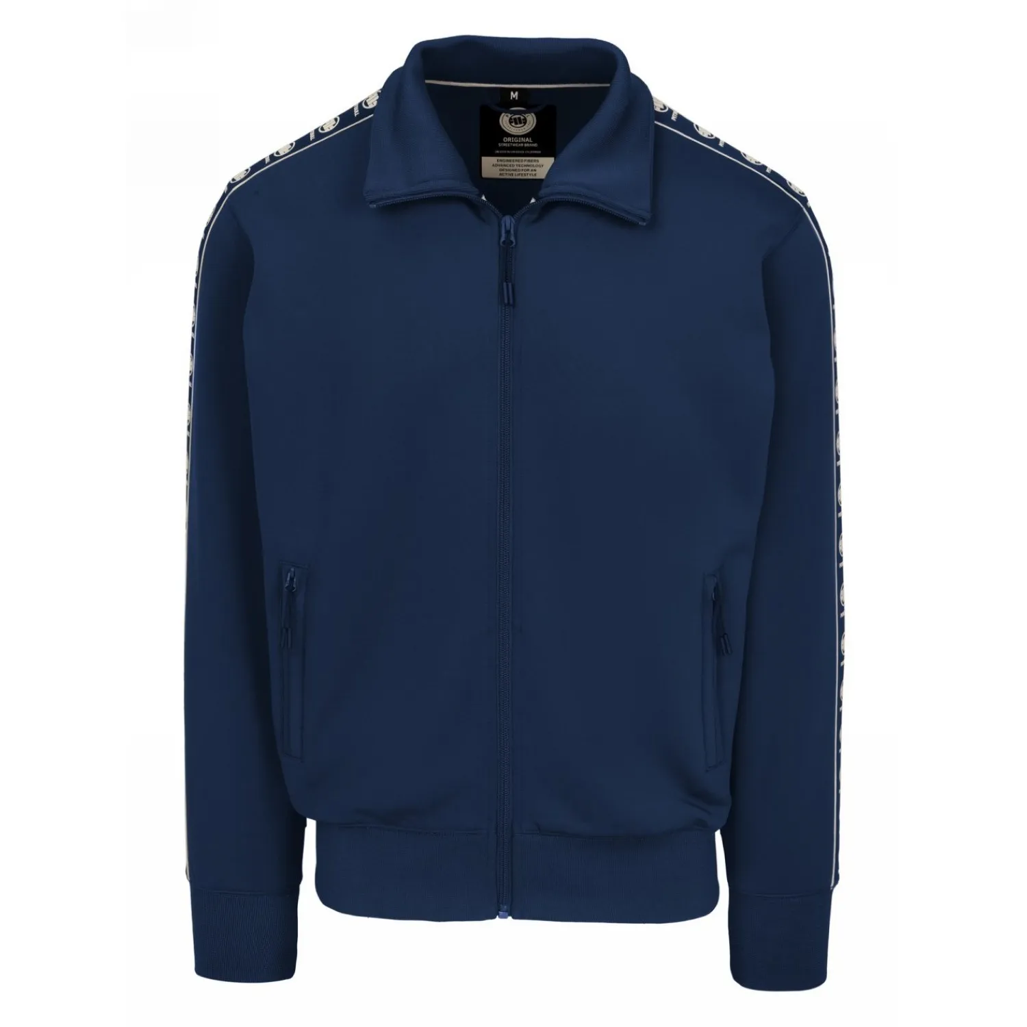 Bluza rozpinana PITBULL Oldschool Polly-Elastane Powers '25 - Niebieska S