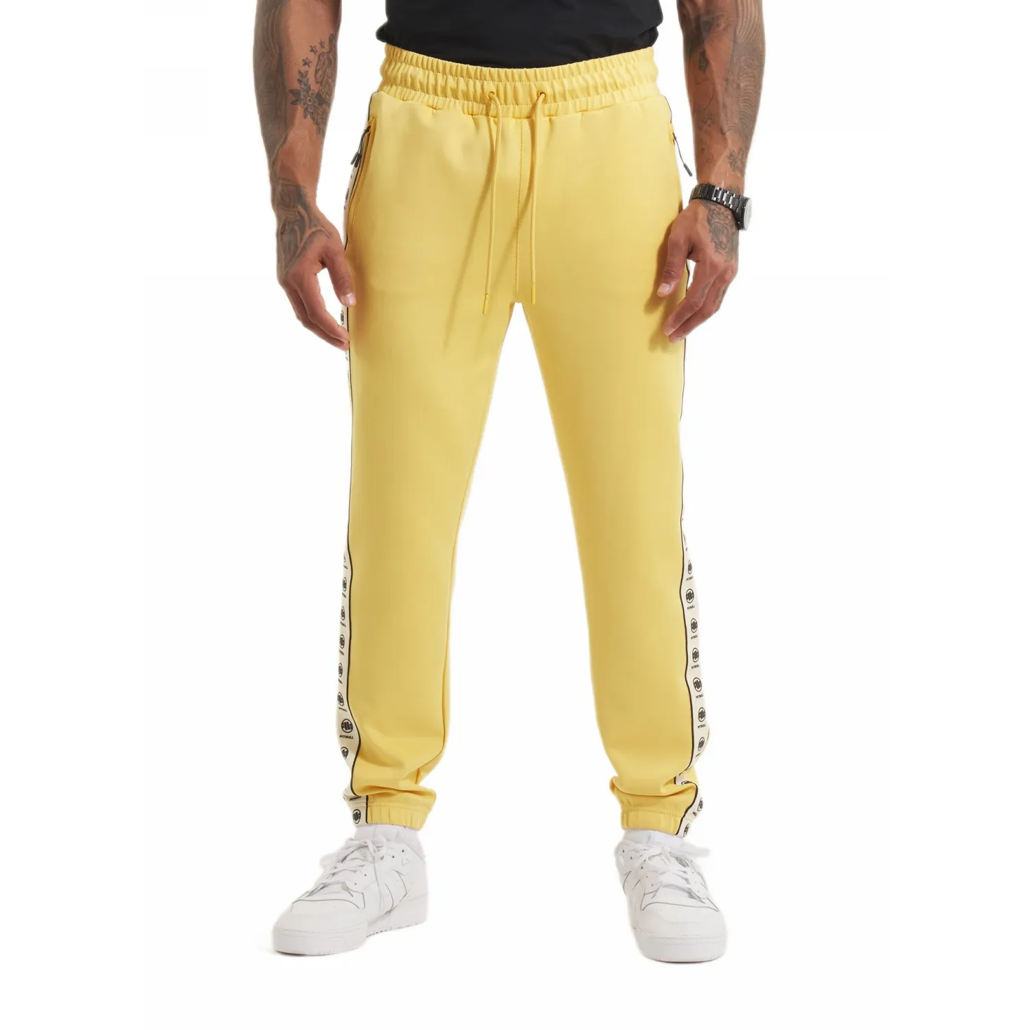 PITBULL Oldschool Polly-Elastane Powers '25 - Żółte XXL