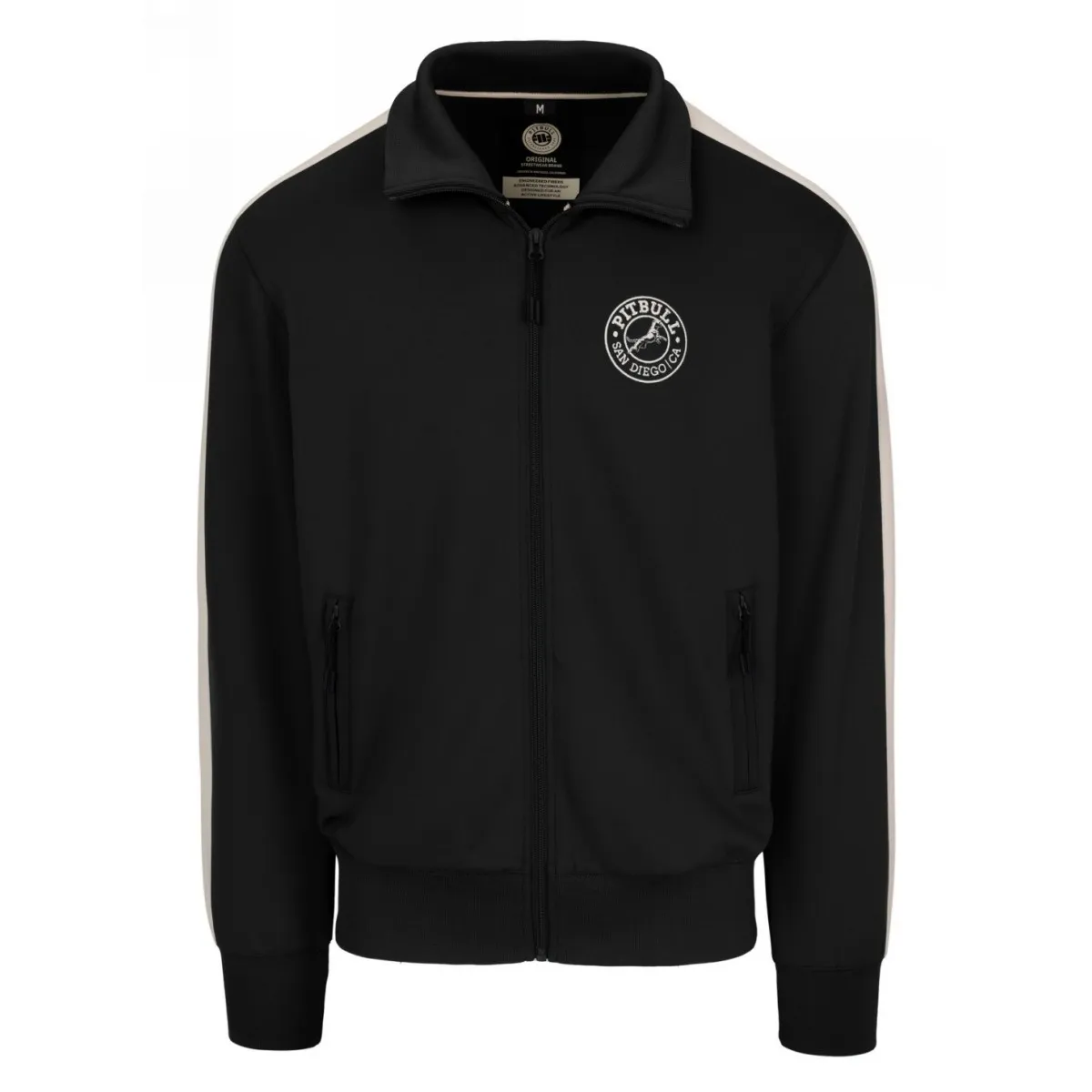 Bluza rozpinana PITBULL Oldschool Polly-Elastane San Diego CA '25 - Czarna L
