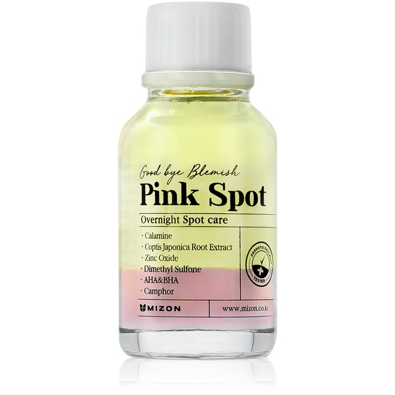 MIZON Serum na noc z pudrem przeciwtrądzikowymPink Spot Good Bye Blemish Overnight Spot Care ) 19 ml