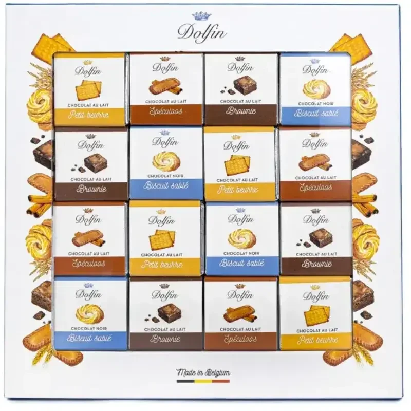 Bombonierka Dolfin 48 Carrés de chocolat biscuits 240g