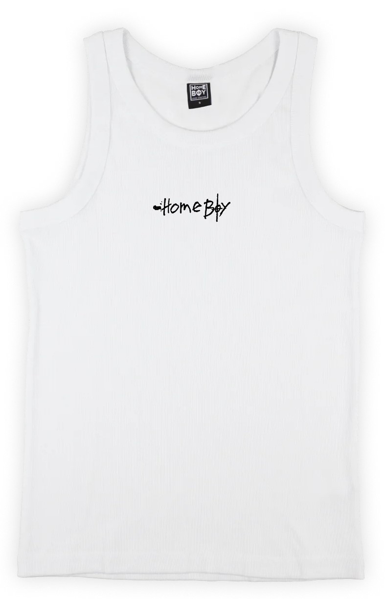 koszulka bez rękawów męska HOMEBOY TANK TOP ACHSEL H. WHITE