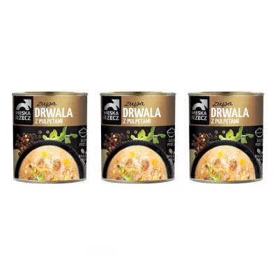 Męska Rzecz Danie gotowe Zupa Drwala z pulpetami zestaw 3 x 830 g