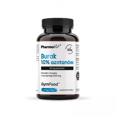 Pharmovit Burak 10% azotanów Suplement diety 90 kaps.