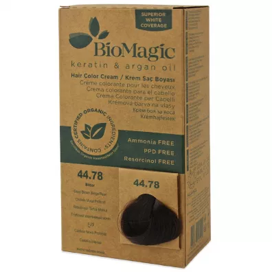 Biomagic Farba do włosów głęboki perłowy brąz (44.78) 250 g