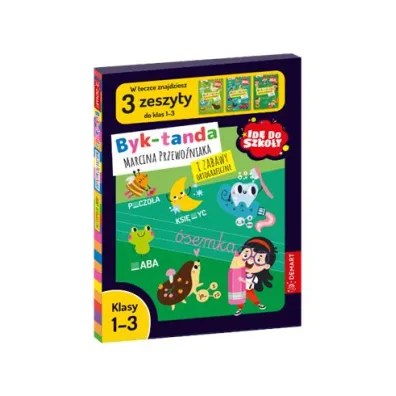 Teczka - Idę do szkoły. Byk-tanda Marcina Przewoźnika i Zabawy Ortograficzne. Klasy 1-3