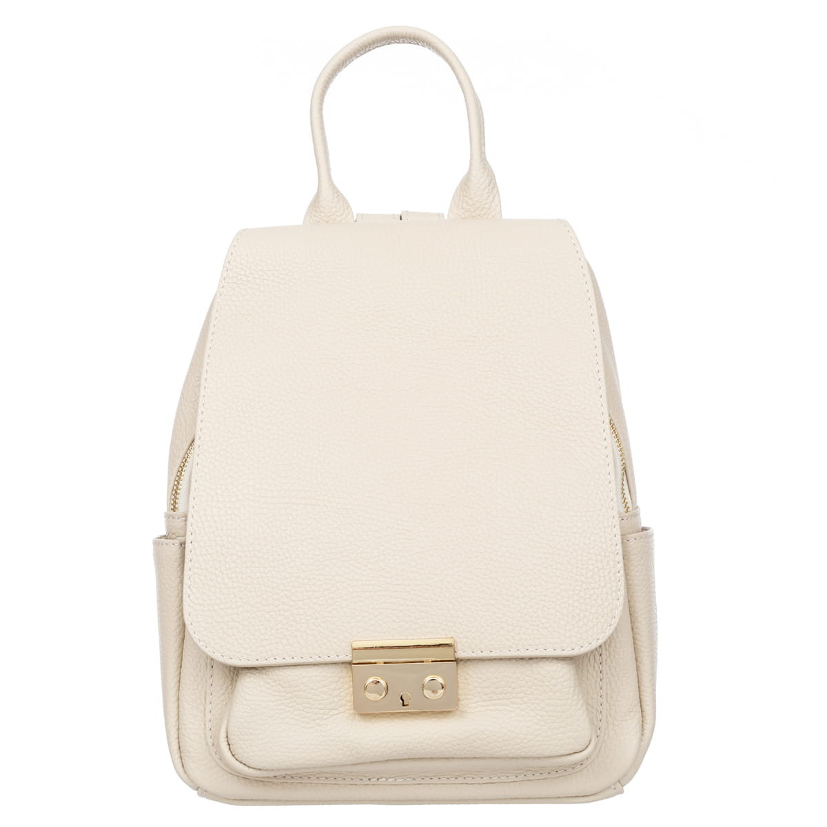 Plecak Skórzany Damski Vezze Rampa Ecru